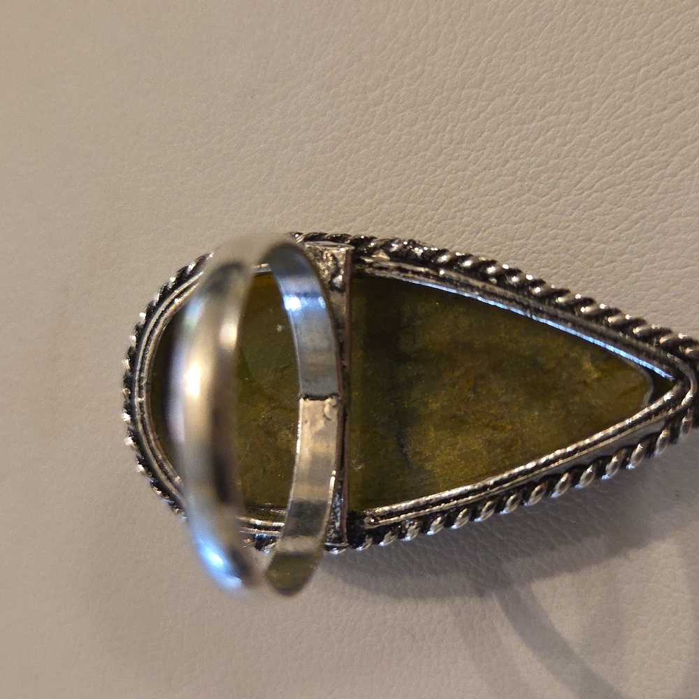 Natural Stone Statement Ring. #4736 - image 5